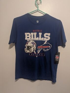 NFL Buffalo Bills Kids Royal Blue Graphic Tee with Helmet Logo